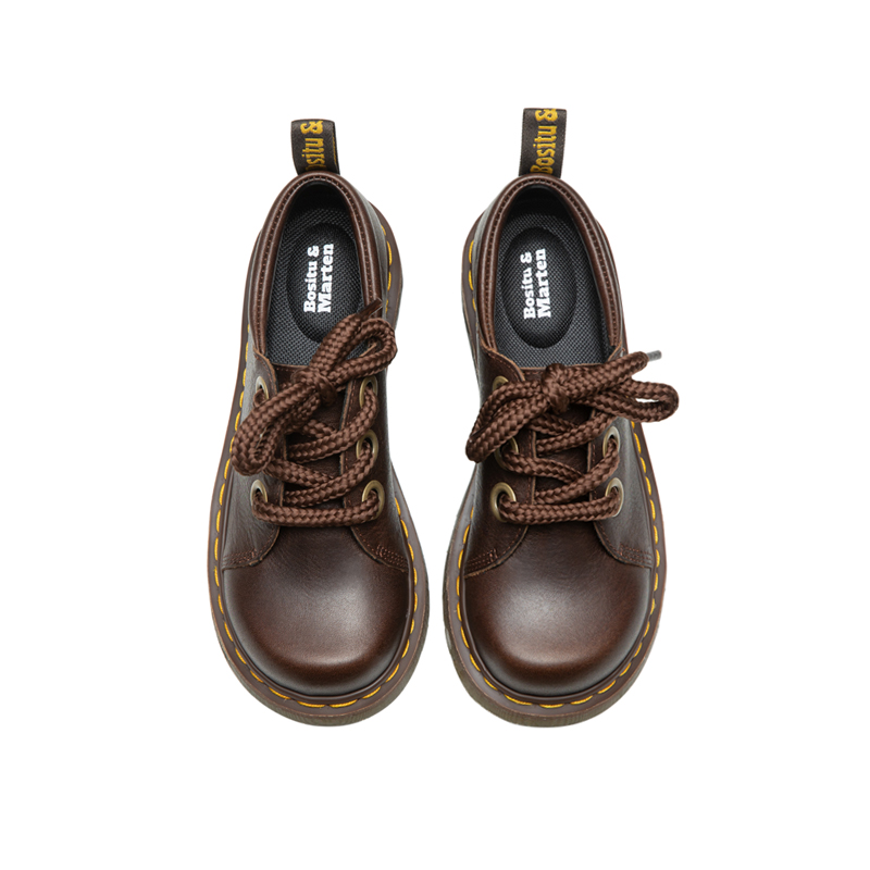 新品BOSITU【BM】经典系列泫雅同款CRANFORD复古厚底3孔大头马丁