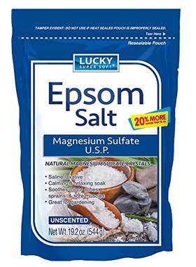 Lucky Super Soft Magnesium Sulfate U.S.P. Epsom Salt  19.2 O