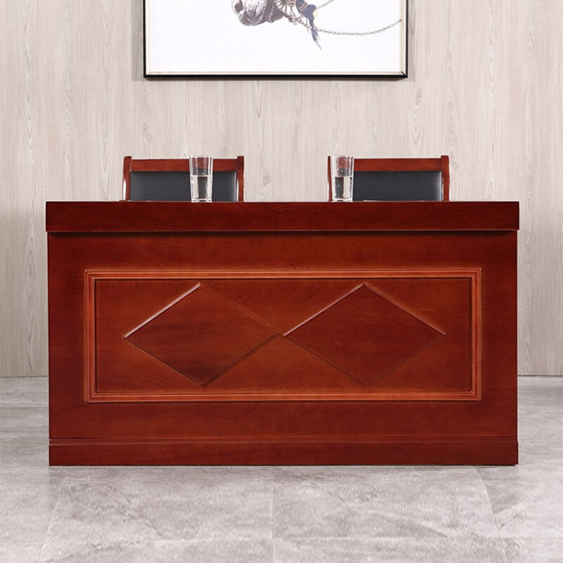 中伟主席台会议桌培训桌油漆长条桌审判桌发言台两人位1.4米