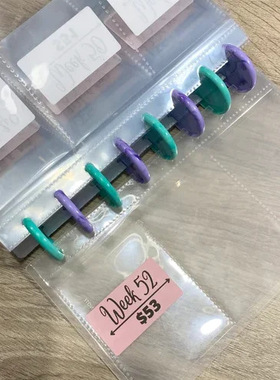 PVC 100 envelopes Savings Binder 52 Weeks Savings Challenge