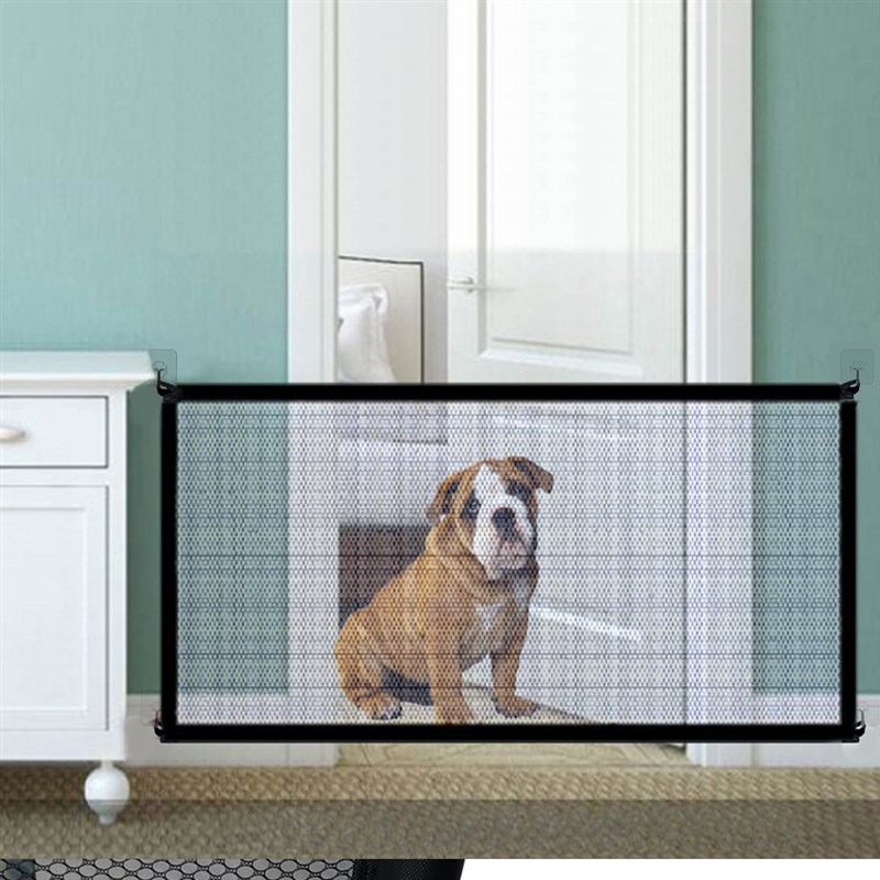 Pet Dog Gate Ingenious Mesh Dog Fence For Indoor and Outdoor