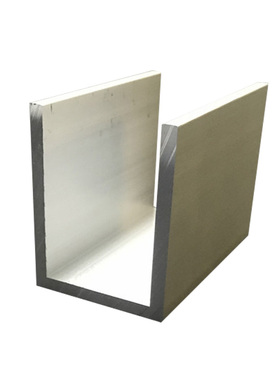 U型槽铝40*50*4mm内径32mm铝合金槽铝卡槽铝槽铝导轨40x50x4槽铝