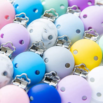 Lets Make 3pcs Pacifier Clips Bebes Accesorios Silicone Met