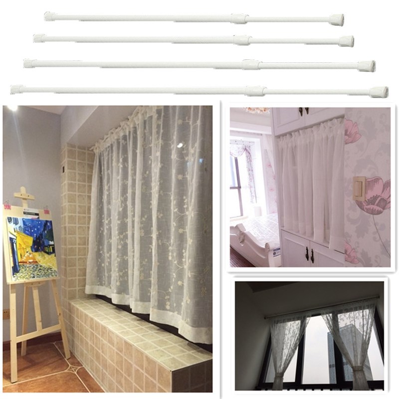 Sale Extendable Bathroom Hanging Shower Curtain Rod Adjustab