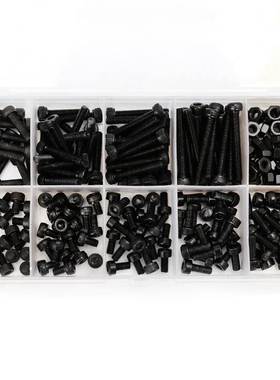 300pcsset Black Din912 M2 M25 M3 Allen Bolt Hex Socket Ro