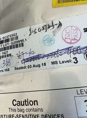 议价进口全新 SC2723G2 BGA封装 390个 需要可维修