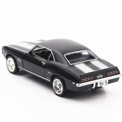 极速1:36 Chevrolet USA 1969 Camaro SS Vintage Matte Black Di