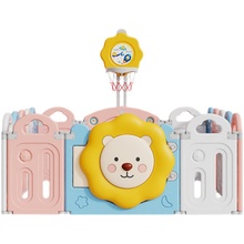 极速babygo儿童游戏围栏家用围栏加爬爬垫可折叠婴儿围栏护栏儿童