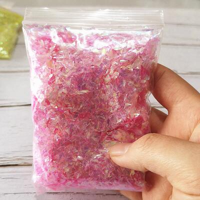 极速20g Candy Paper 17colors Slime Shell Paper Filler Clay T