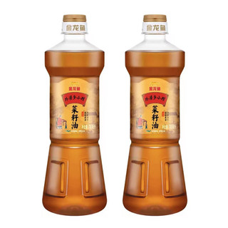金龙鱼外婆乡小榨菜籽油700ml*2瓶家用优质炒菜食用油买一送一