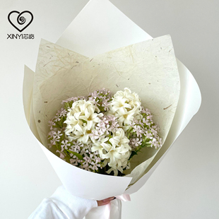 芯屹 七夕手工麻丝纸鲜花包装纸花束包装diy材料高级感花艺资材