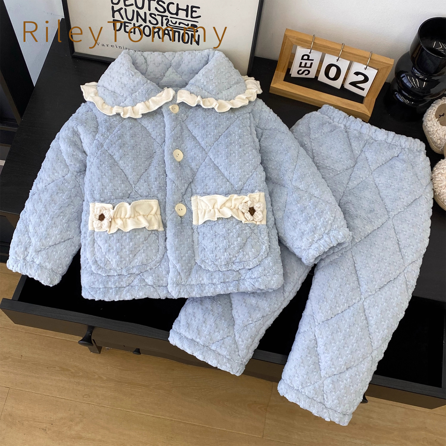 英国RileyTommy夹棉款冬季睡衣