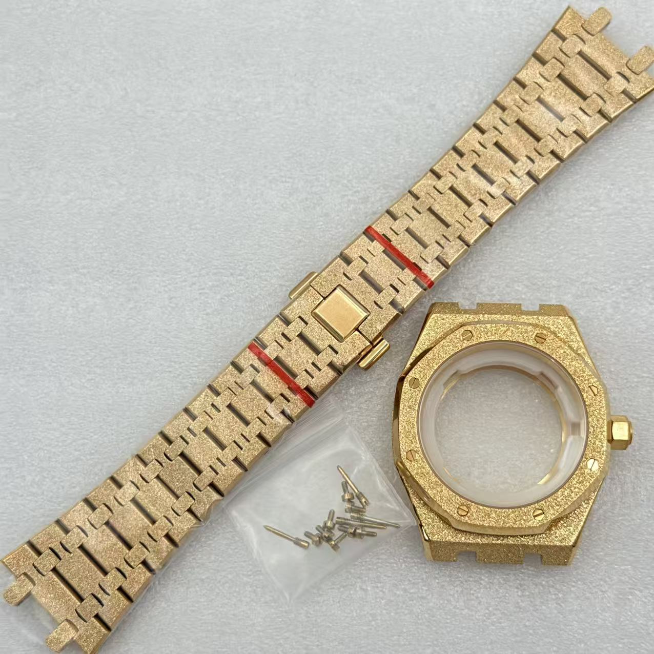 thumbnail for The new modified NH35 watch accessory: 41mm sand case with sapphire glass, compatible with a 31.8mm dial