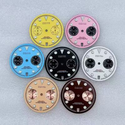 29.5mm表盘适配迪通VK64石英机芯 Vk63机芯，绿夜光