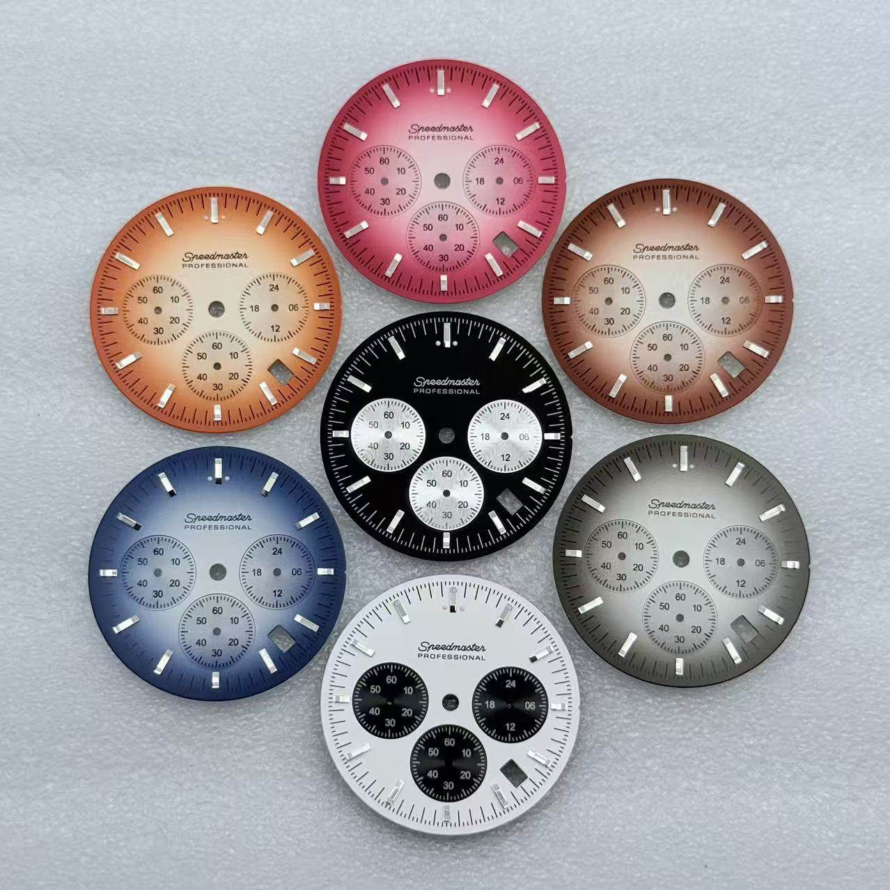 超霸32.5mm表盘改装配件 多功能计时6针表盘 VK63机芯字面,手表,配件,淘宝优惠券,粉丝福利购,淘宝优惠卷