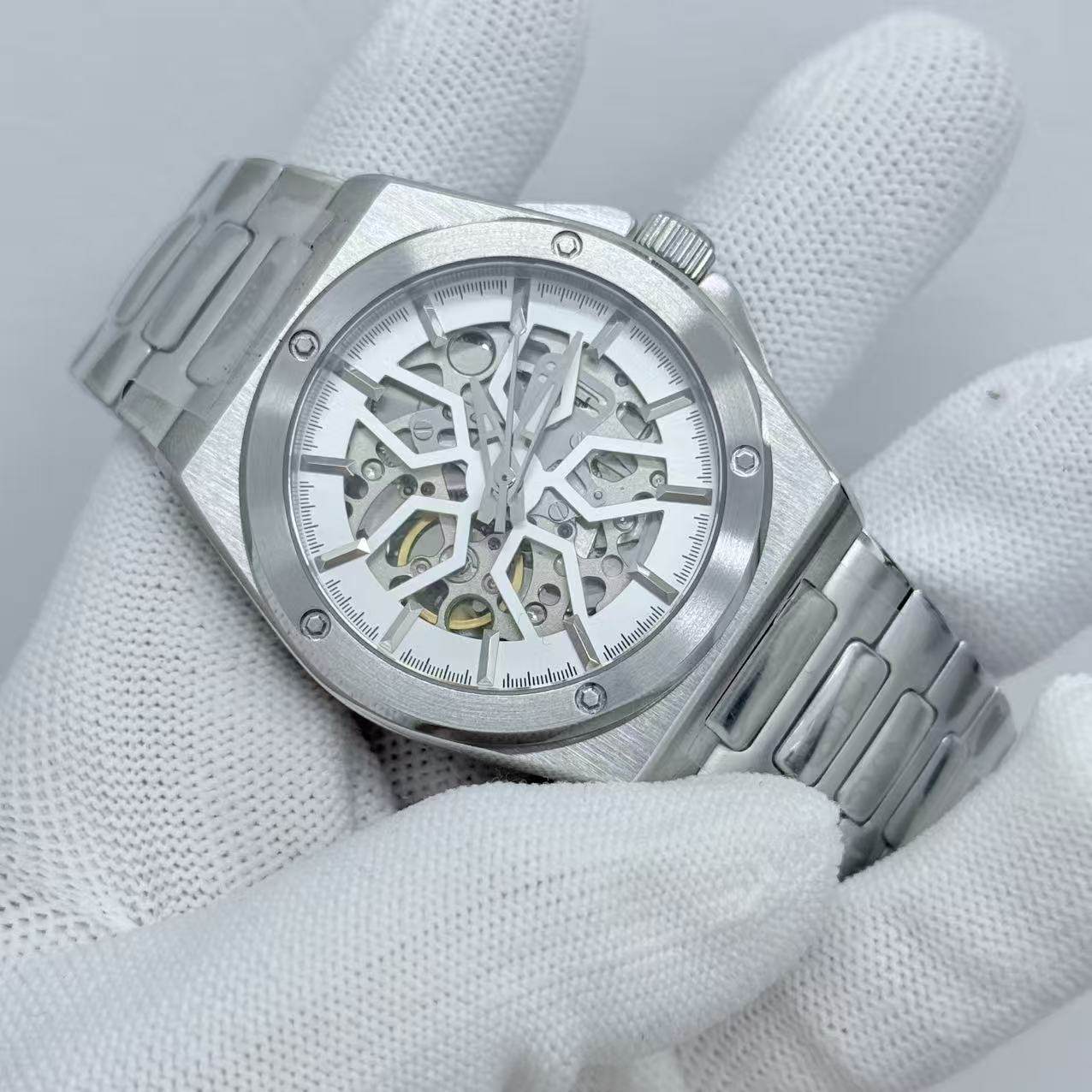 手表配件手表壳带适配NH70机，蓝宝石玻璃