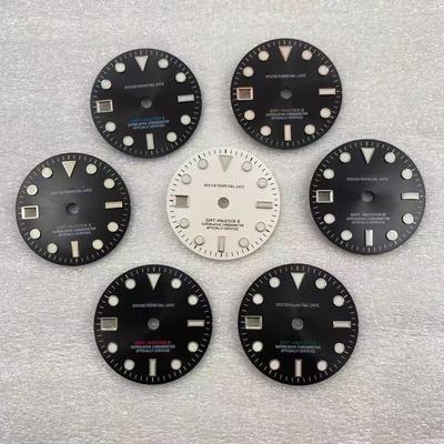 新款GMT左撇子NH34表盘直径28.5mm改装NH34 字面 手表配件
