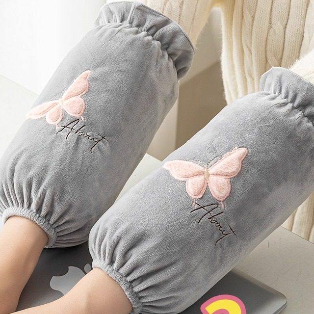 秋冬袖套女羽绒棉服护袖成人家务厨房长款耐脏防油污学生耐磨袖套