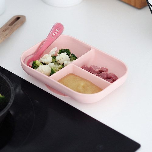 硅胶套装儿童餐具碗勺吸盘式