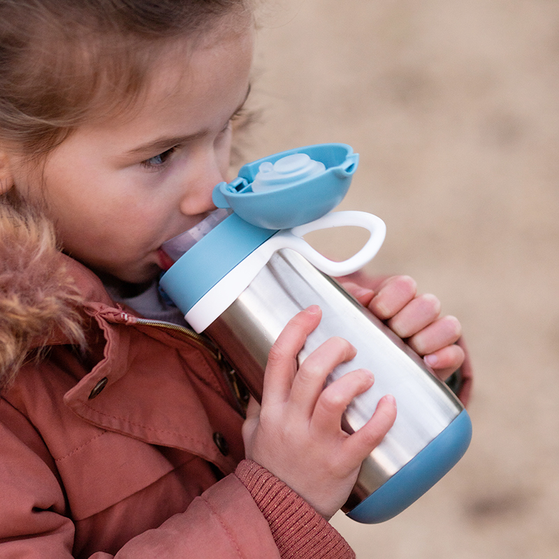 两用不锈钢带吸管保温杯