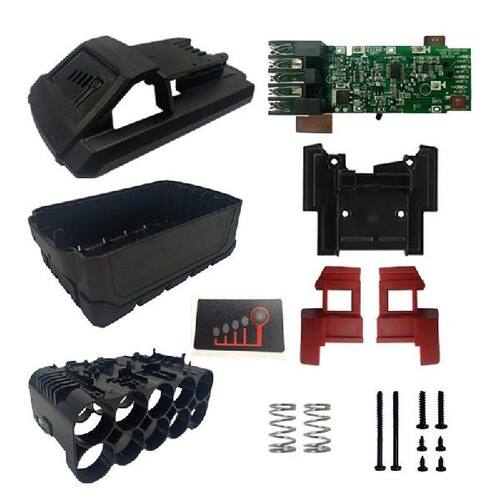 极速JHD-10X 21700 Li-Ion Battery Plastic Case PCB Charging B