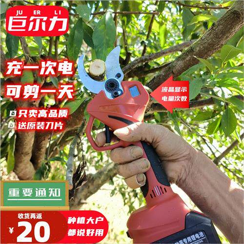 极速电动修枝剪果树充电式林园高枝锂电电剪刀剪刀树枝剪子神器
