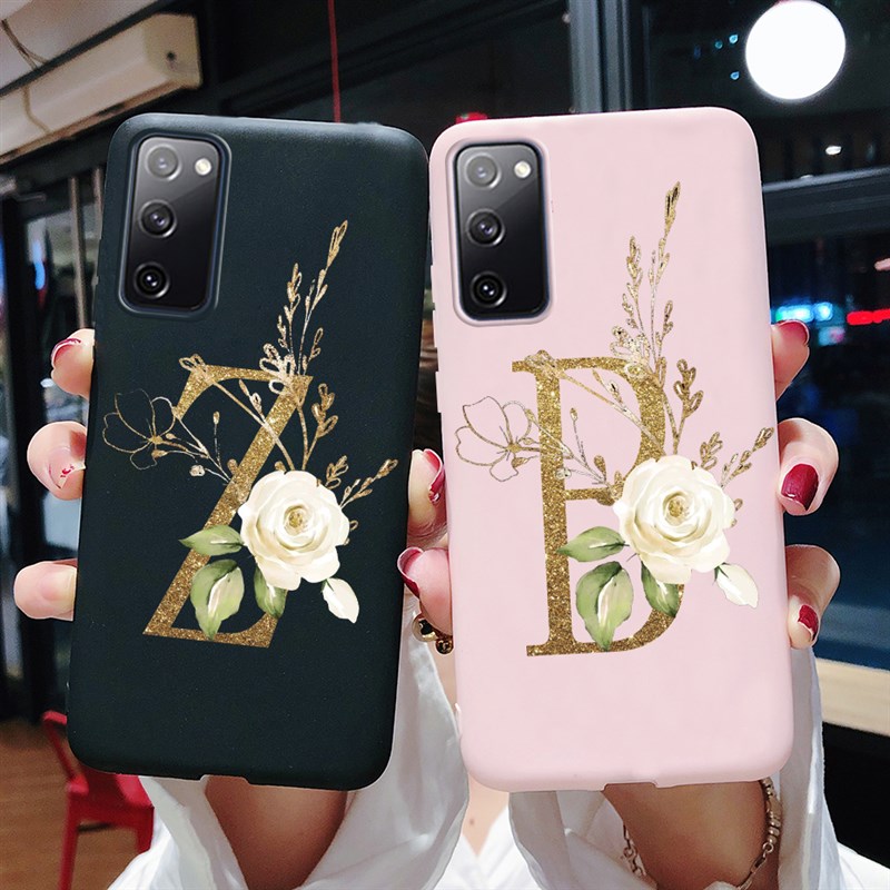 Cute Silicone Letters Case For Samsung Galaxy S20 FE S20FE C