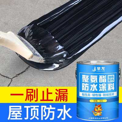 屋顶防水补漏材料房顶裂缝室外楼顶外墙堵漏王聚氨酯放水涂料胶漆