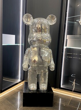 好货潮流卡通创意熊乔迁礼品客厅玄关电视柜软装饰品落地储钱罐大