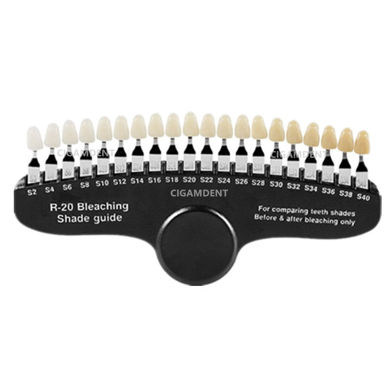Dental Instruments Teeth Bleach Shade Guide 3D Color Plate P