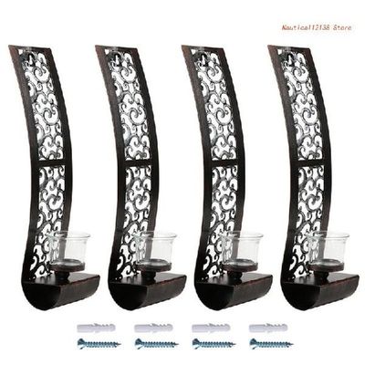 Wall Sconce Candle Holder Metal Wall Decorations for