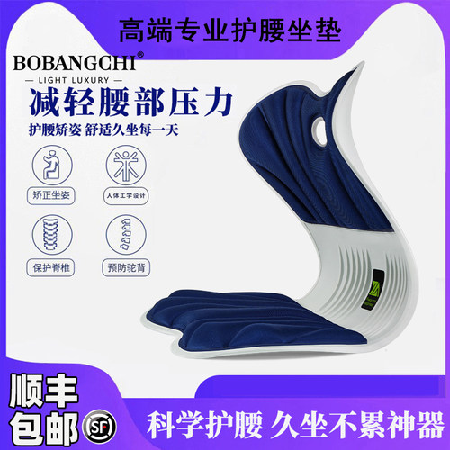 高端专业护腰坐垫办公室久坐不累神器靠背防驼背矫正坐姿腰托 托