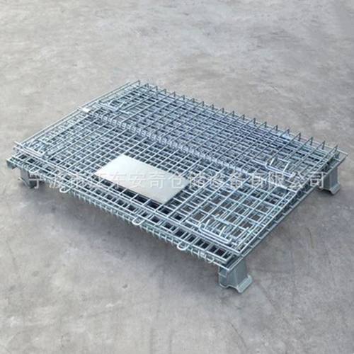 安奇仓储厂直接供应宁波 折叠式仓储笼800*600*640 大量现货