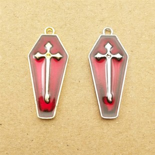 for 10x25mm 新品 Charm Enamel Cross Jewelry 10pcs Making Earr