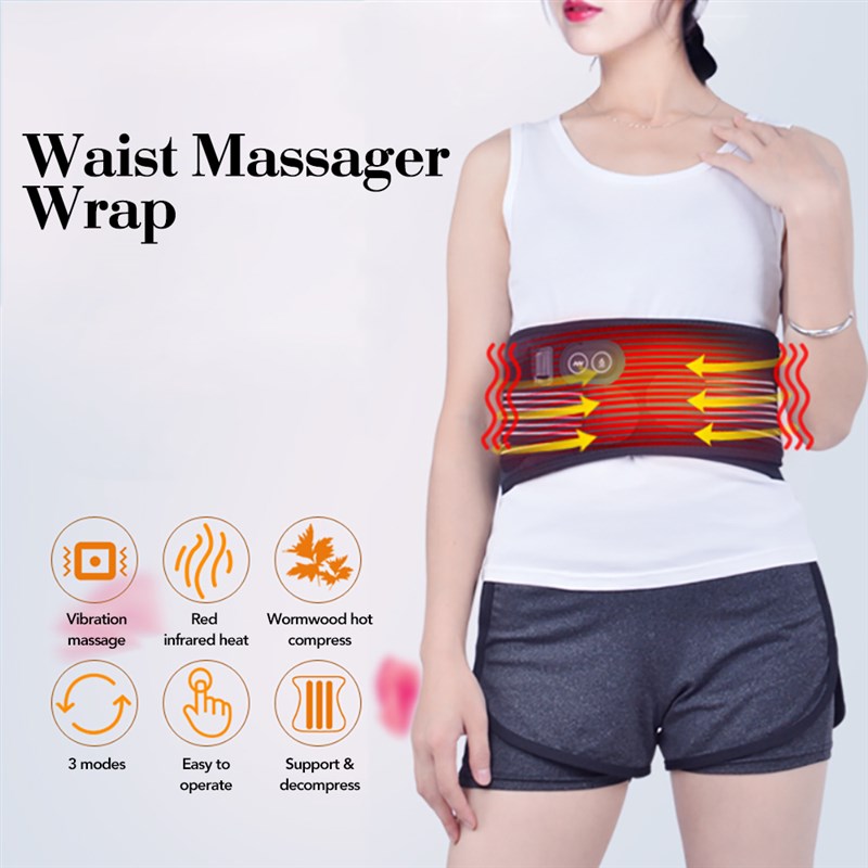 Electric Heating Pad Back Pain Therapy Belly Wrap Belt Far I