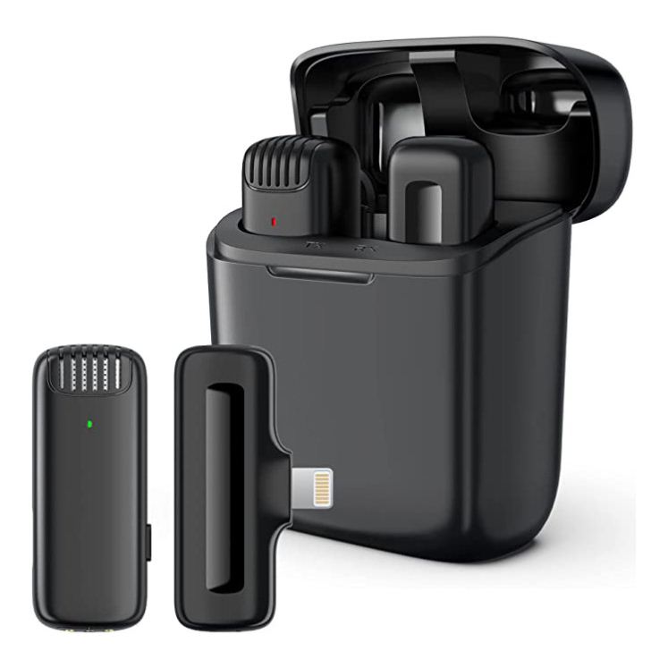 无线麦克风领夹式抖音快手一拖二蓝牙2.4G无线话筒短视频直播录音