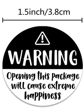 极速500pcs Warnning Open This Package Will Cause Extreme Hap