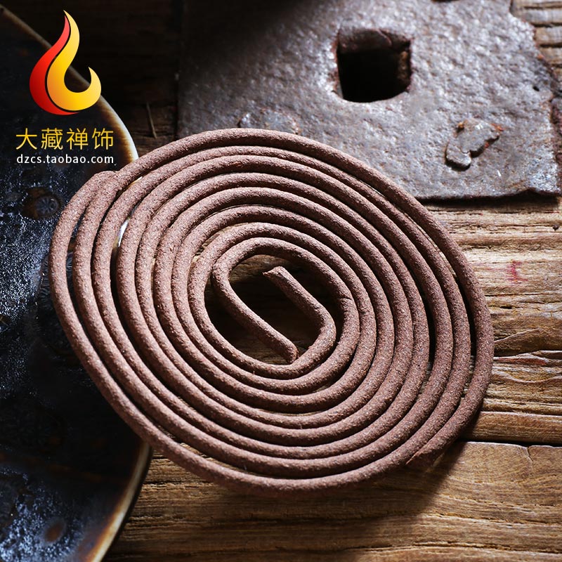 藏传 敦布仁钦天然藏熏香手工古法供佛杜鹃密香除晦盘香香2-3小时
