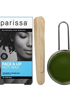 Parissa No-Strip Face & Lip Hot Wax Kit for Short & Coarse H