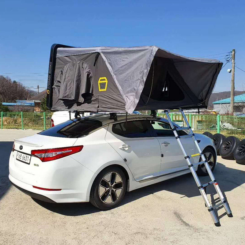 极速全自动户外汽车自驾游越野SUV硬壳顶折叠露营车顶帐篷 车载帐