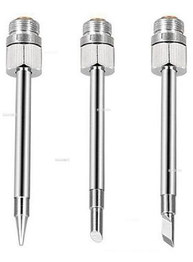 6 Pcs Soldering Iron Tips 510 Interface 15W B/C/K 51mm
