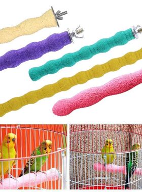 Pet Parrot Claw Beak Grinding Bar Standing Stick Bird Perche