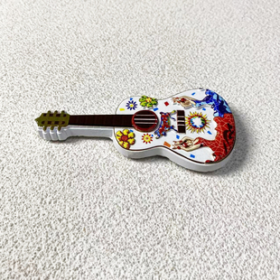 西班牙文创旅游纪念品3d立体吉他造型磁吸冰箱贴跳舞女郎装饰品