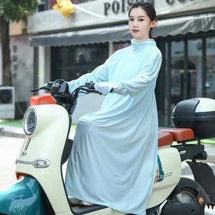 防晒衣女2023新款夏季长款全身防紫外线轻薄透气电动车冰丝防晒服