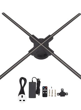 外贸爆款3D全息广告机超清版投影仪风扇屏HOLOGRAM LED FAN厂家