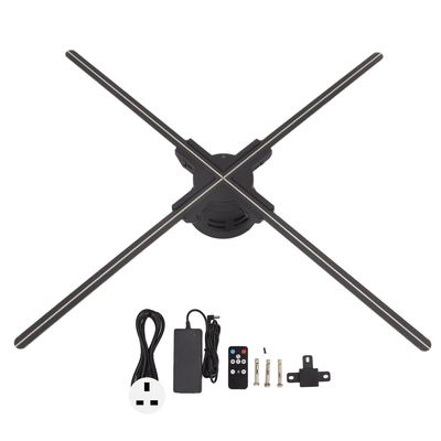 外贸爆款3D全息广告机超清版投影仪风扇屏HOLOGRAM LED FAN厂家