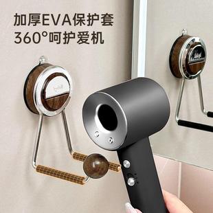 免打孔电吹风浴室卫生间风筒收纳支架 吹风机置物架吸盘壁挂式
