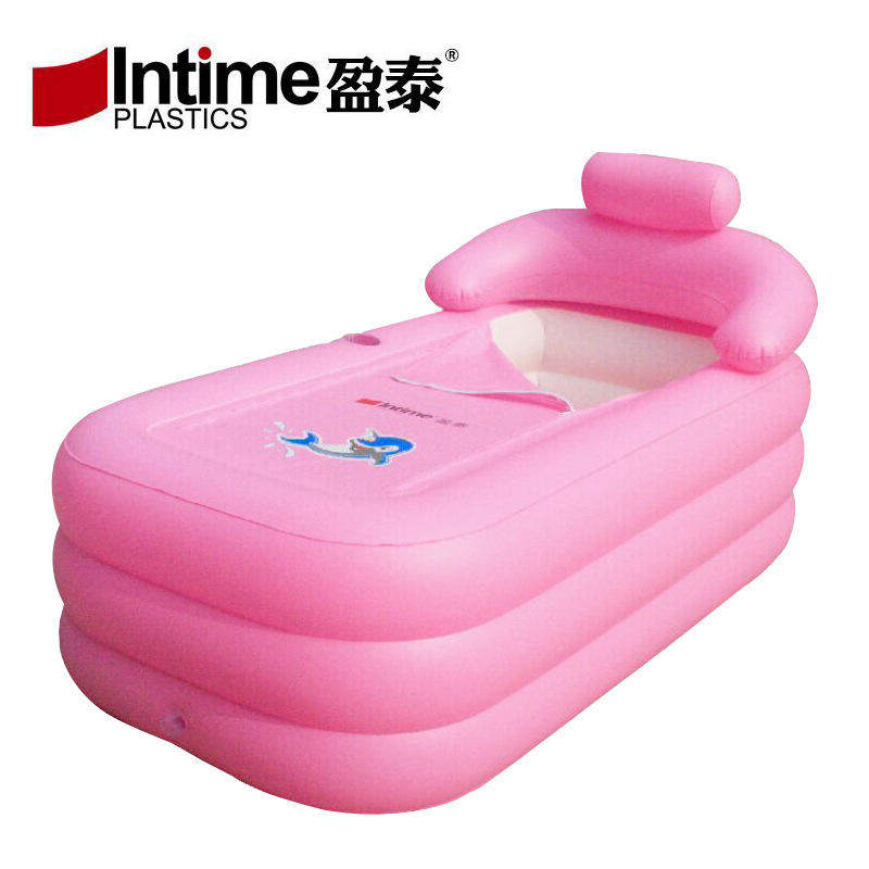 Intime正品YT-038防冻裂成人保暖充气浴缸婴幼儿充气游泳池澡盆