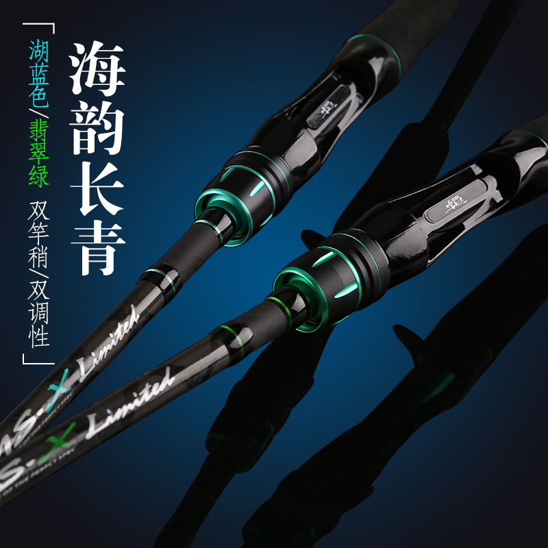 哈斯达路亚竿远投直柄枪柄双竿稍碳素海竿淡水打黑鱼超硬雷强路亚