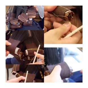 美发斜杠青年好物推荐烫发工具韩式热烫羊毛隔热垫咖啡色和白色款